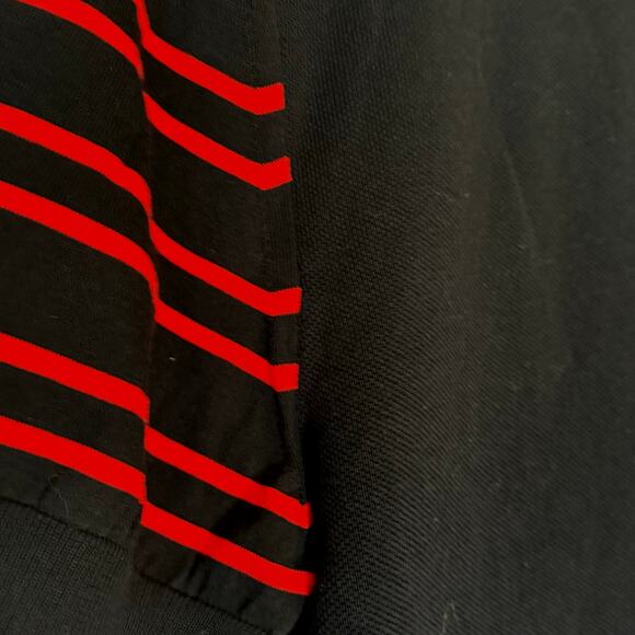 NIKE X Made in Italy AQ0680 Short Sleeve Golf Shirt Polo Black/Red Men's SM NWT - Picture 5 of 6